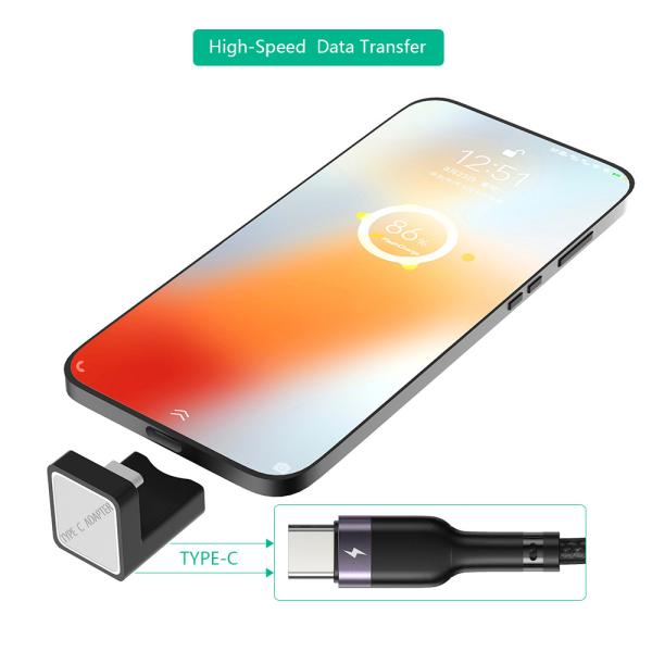 90 Degree USB C Type C Male to Female Adapter, USB-C USB 3.1 Type-C Male to Female Extension Adapter for Laptop & Tablet &Mobile