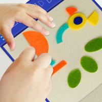 Os desenhos animados dão forma a 177 partes sentiram as etiquetas animais Brain Training Puzzles 80 combinações
