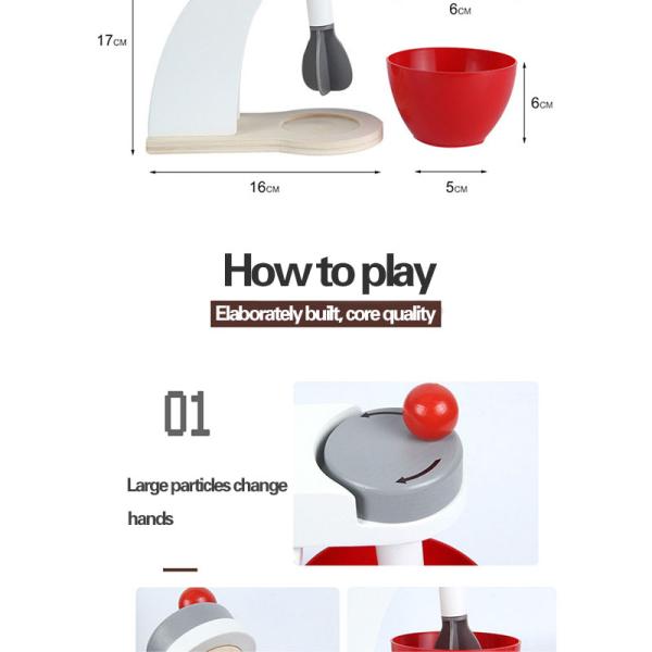 Simulation Coffee Machine Wooden Miniature Kitchen Set For Baby Early Learning