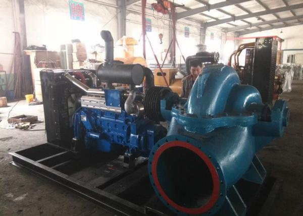 Self Priming Industrial Slurry Diesel Water Pumps 760m³ / H, R6126 308kw Diesel Well Pump
