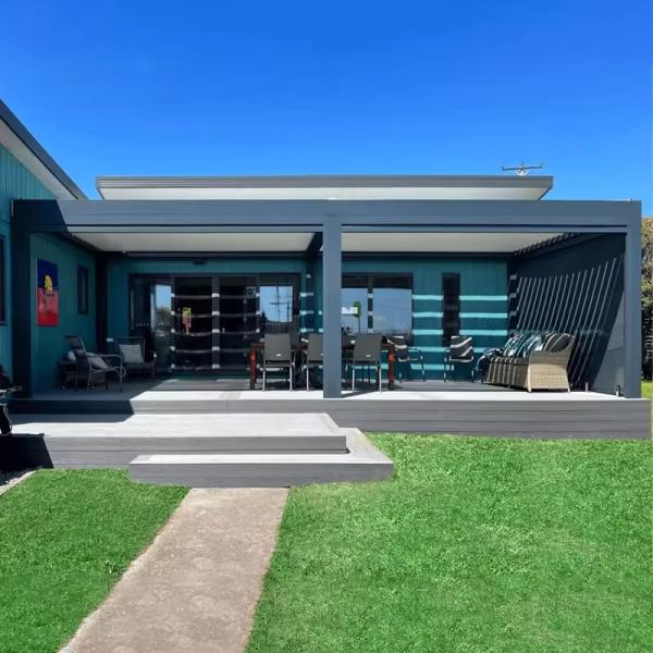 Customizable Alloy 6063/6061 Aluminium Pergola with Adjustable Louvers and Shade Option