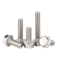 M5-M100 Parafuso de flange mecânico com hexágono exterior galvanizado e superfície antiderrapagem