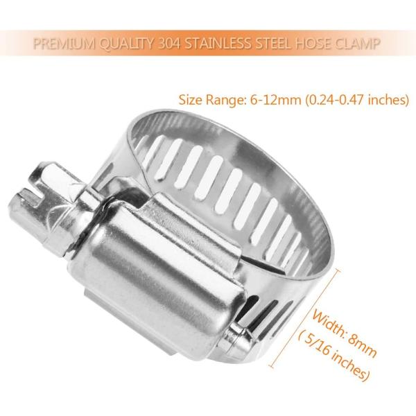 ZINC Finish Heavy Duty Clamp for Firm Hose and Tube Sample Instock Durable Design Stainless Steel General Purpose Worm-Drive Clamps
