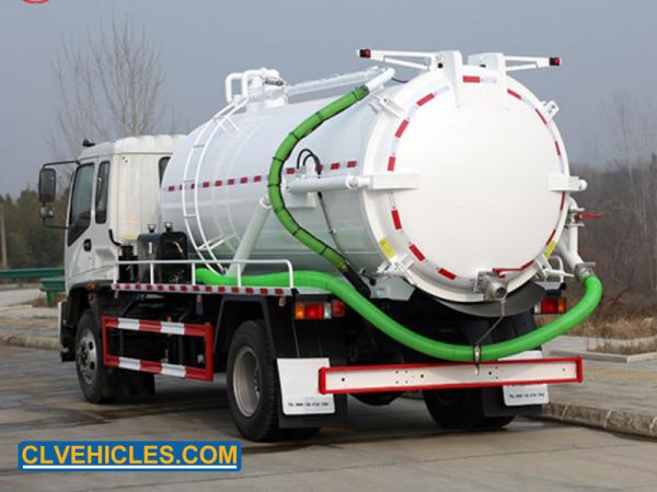 F Series FTR ISUZU Sewage Suction Truck 205hp 15000 Liters Cleaner