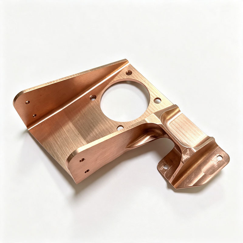 Custom CNC Machined C17200 Beryllium Copper Mounting Bracket - High-Hardness Wear-Resistant Support Holder