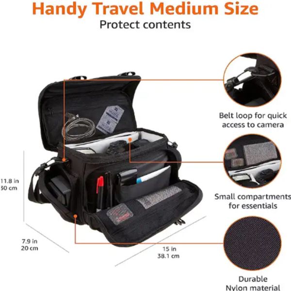 Wholesale Customized High Quality New Popular Portable Waterproof Nylon Camera Lens Bag