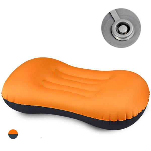 Tpu Outdoor Inflatable Pillow Water Resistant Customized Logo Crescent Shape
