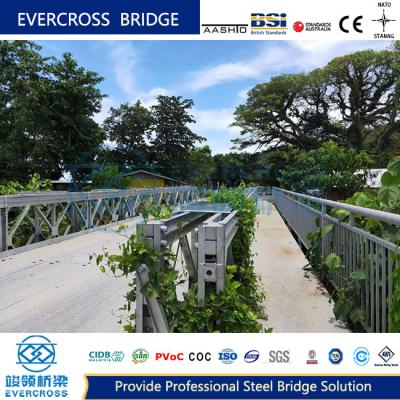 CB100 CB200 Type Compact Bailey Bridge Steel Highway Bridge With Steel Deck