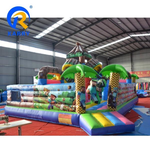 PORTABLE Inflatable Mine/ craft Theme Park Fun Customized Features 14 Years up