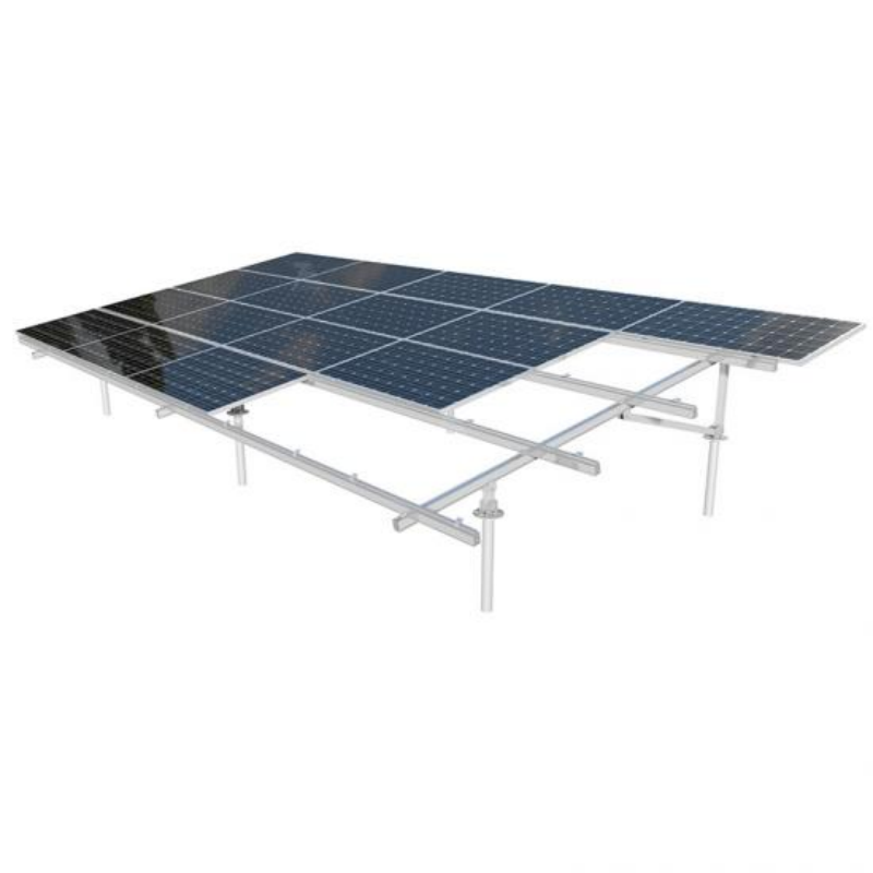 Solar Panel Mounting Brackets Ground Mounting Steel Structure Aluminum Components Suitable for Small Large Scale Solar Plants