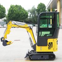 Les terres cultivables 1.5t Mini Digger Digging Equipment Garden Crawler ont monté la petite excavatrice hydraulique