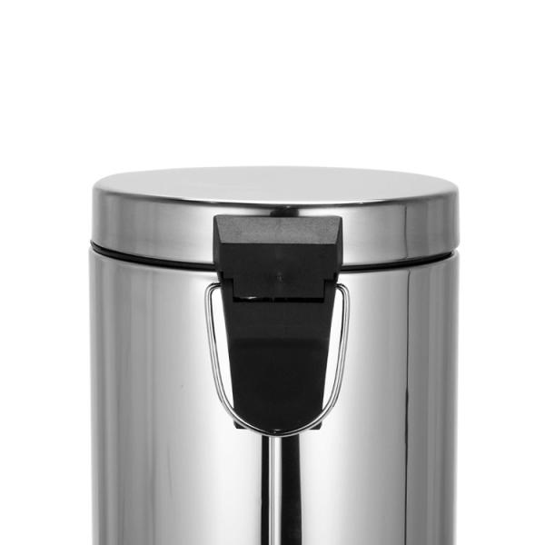 Sustainable Rolling Cover Type Stainless Steel Trash Can with Foot Pedal and Sustainable Design 3L/5L/8L/12L/20L/30L