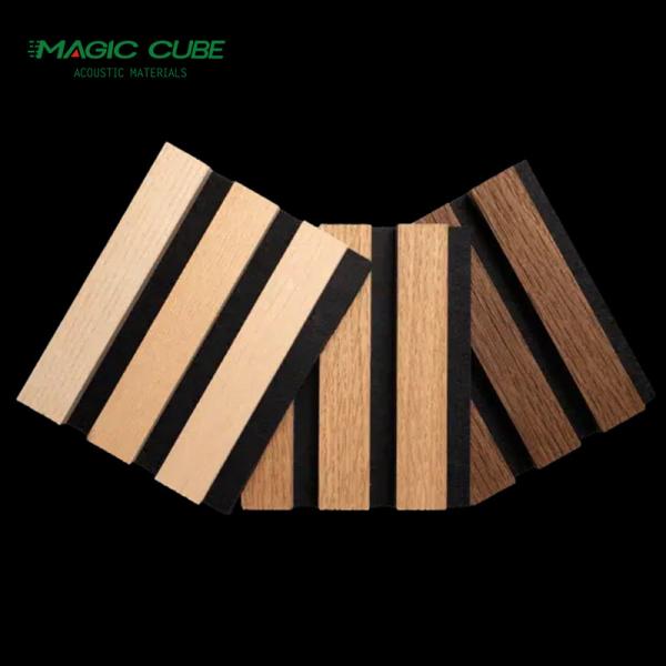 Revestimiento de paneles acústicos de madera de pizarra para decoración de paredes y techos en tamaño personalizado