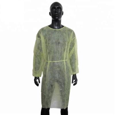 Harmless Durable Non Woven Disposable Gowns Elastic for Hospital