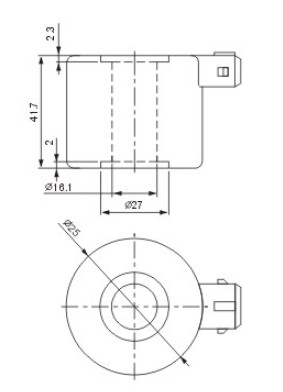 Bobina de inducción electromágnetica del reductor de presión del GASERO CNG LPG de Landi 16W altos 41.7m m