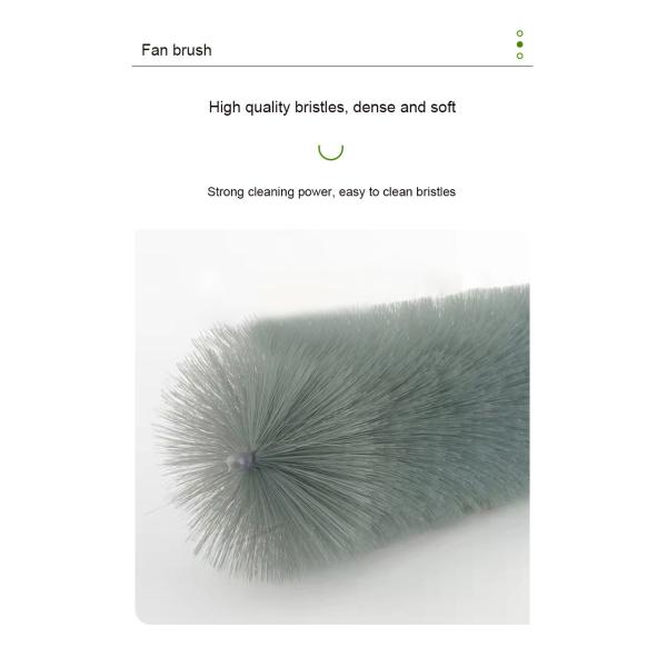 Щетка чистки ручки прочных гибких щетинок тряпки потолочного вентилятора трудных пластиковая