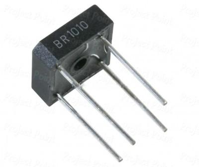 BR1010 Through Hole Single Phase Bridge Rectifier , Bridge Type Rectifier 10A 1000V