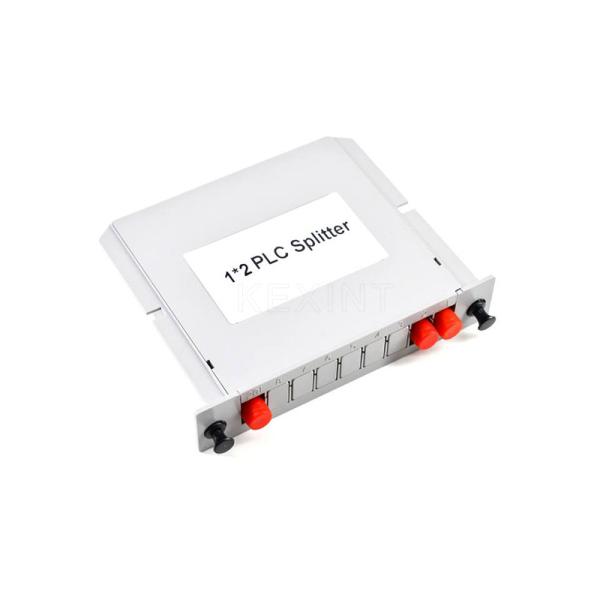 Le bas blanc de couleur de Kexint 1x2 1x4 1x8 1x16 1x32 dans le type optique passif d'insertion de cassette de Ftth de diviseur de PLC de fibre de Fc de perte