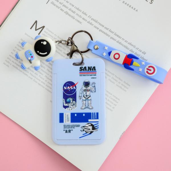 Silicone Card Holder Vertical With Lanyard Neck Strap Heavy Duty ID Card Business Card Offices Supplies