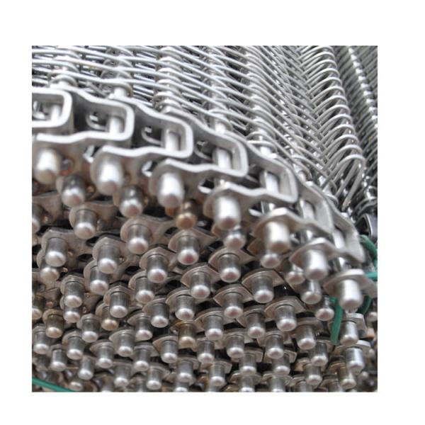 O transporte espiral de aço inoxidável Mesh Belt do fio do metal do produto comestível com a corrente para a fornalha do forno extingue o desidratador de 310s SS