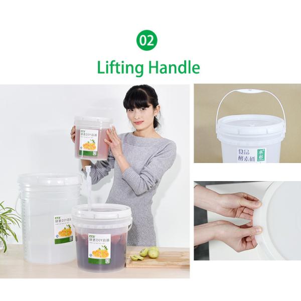 Экологически чистые пивоваренное оборудование емкостью 5 литров Винные бочки Пластиковые ферментные ведра для пива с краном