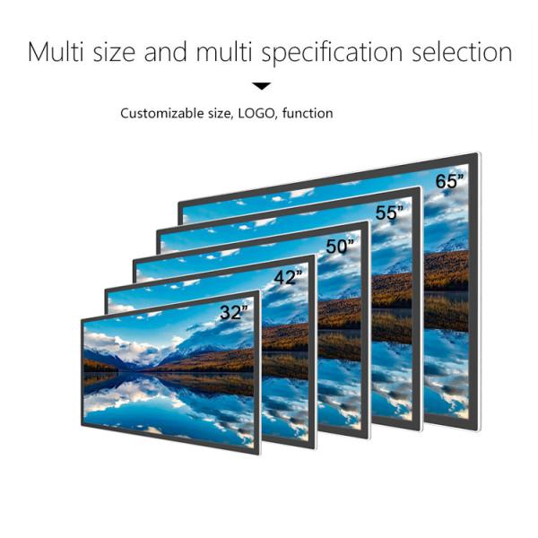 Дисплей Signage держателя 500nits LCD цифров стены экрана касания