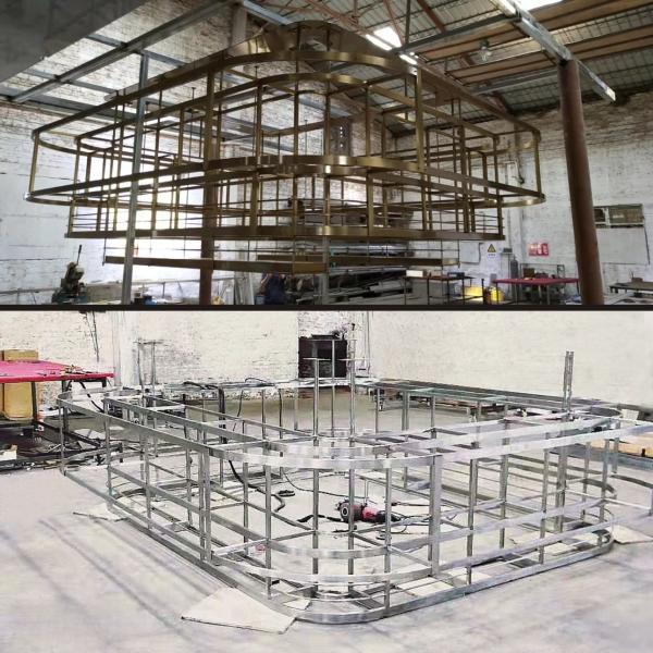 Ceiling Wine Rack , Height Adjustment Stainless Steel Hanging Shelving