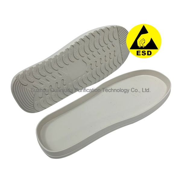 Anti Static Rubber Sole With Surface Resistance 10⁶-10⁹ Ohm For ESD Cleanroom Shoes