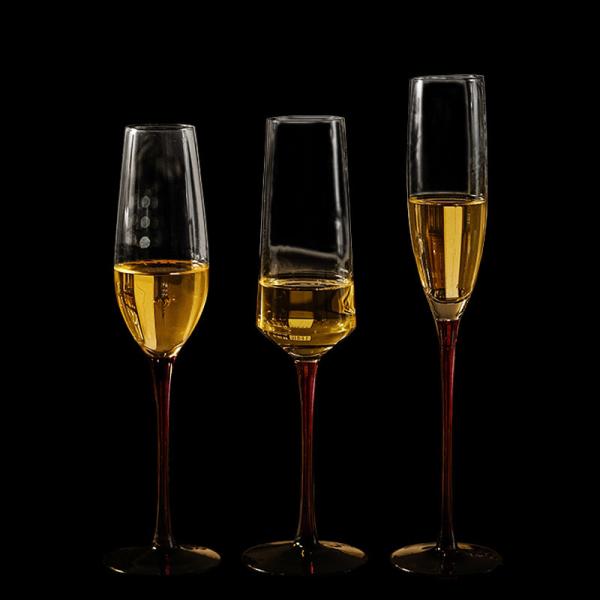 Hospitality Bulk Orders Custom Logo 6-10oz Crystal Flutes Lead-Free Chip-Resistant Glassware