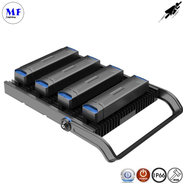 300 - 1500 watts LED de alta potência luzes de estádio IP68 170lm/w LED modulares apagáveis luzes de inundação exterior