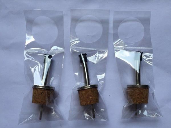 Toprated Stainless Steel Pourer with Cork for Ceramic/Olive Oil bottle