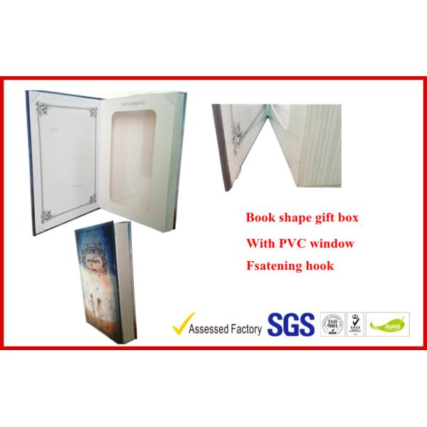 Personalized Paper Gift Packaging Box Uv Coating Foil Stamping Book Shape Rigid Gift Boxes