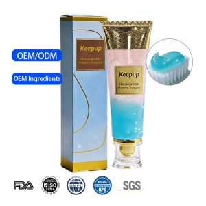Sample Support Custom Oral Niacinamide Toothpaste Fast Whitening Brightening Fresh Breath Removes Plaque Whitening Effect OEM