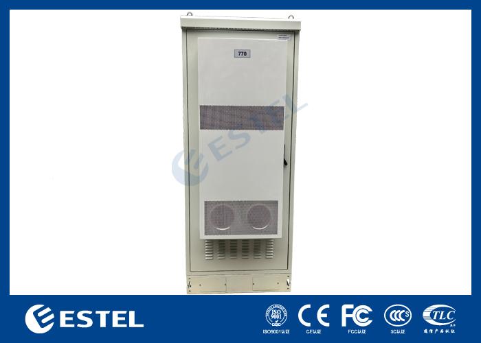 SUS304 38U Outdoor Telecom Cabinet IP65 Stainless Steel NEMA 4X for Harsh Environment Base Stations