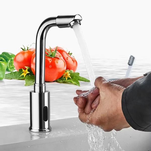 Faucet Type Hot Cold Water Kitchen Tap Brass Construction Automatic Water Saver Tap