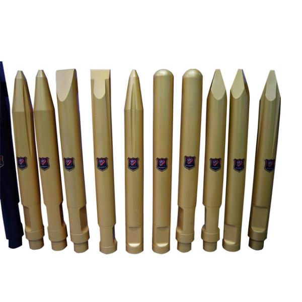 114 Kgs Excavator Hydraulic Breaker Spare Parts F22 Hydraulic Rock Hammer Breaker Tool Chisel Diameter 135 Mm