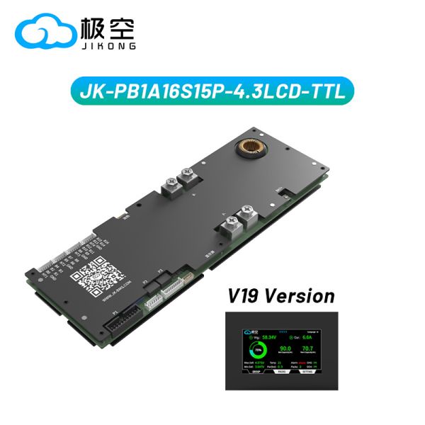Jk Pb1a16s15p BMS for Solar Energy Storage 16s 48V 100A 150A 200A Compatible with Deye/Growatt