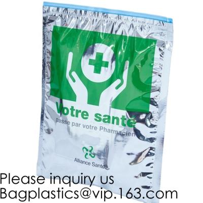 Zip Lock Foil Thermal Sandwich Bags, Reusable Insulated Easy Closure Hospital Medicine, Wine Insulated Bag