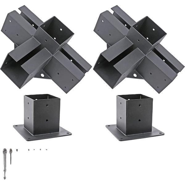 2.2kg Черная сталь 3-угольный правый угол скобки для Gazebo Дом на дереве Дом из бревна