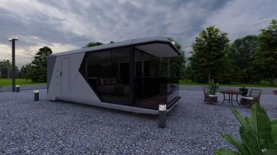 Maison capsule spatiale pour les lieux pittoresques de base à un prix abordable et une solution à partir de bâtiments préfabriqués durables