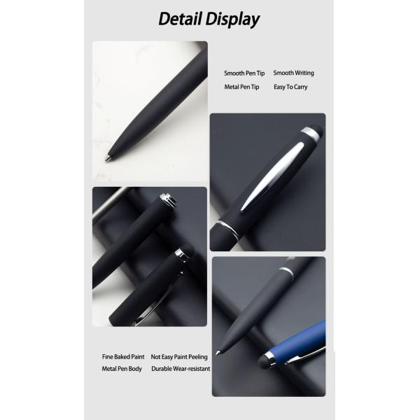 Metal Soft Touch Feeling Ballpoint Pen 1.0mm Multi Color Touch Screen Ball Pen