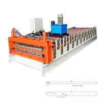 La double couche trapézoïdale personnalisable laminent à froid former la machine 15m/Min