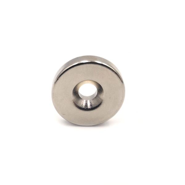 Strong Ndfeb N35 Permanent Ring Neodymium Magnet Nickel Coating