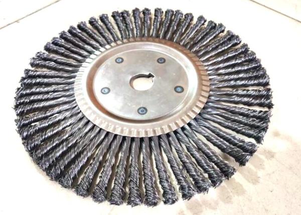 Industrial Supplier 80 Knot 350mm OD Steel Knotted Pipe End Deburring Brush