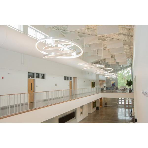 School Ceiling Tile Wood Wool Cement Acoustic Baffles Sound Absorption Isolation Board