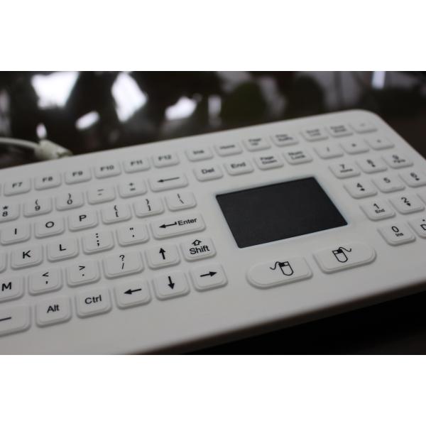 All In One Silicone Industrial Keyboard With Numeric Keypad white or black colour for medical