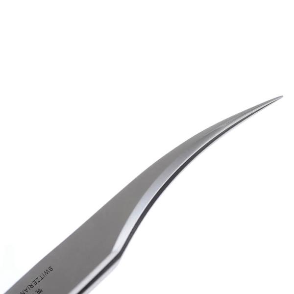 Lightweight Curved Eyelash Tweezers , Hot Stamping Fake Eyelash Tweezers