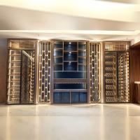 Standing Metal Wine Chiller Cabinet Ensure Safety Wine Rack Display