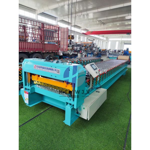 Heavy Duty 350H Steel Frame Cold Hard Corrugated Sheet Roll Forming Machine 1000mm Feed Width  0-40M/Min