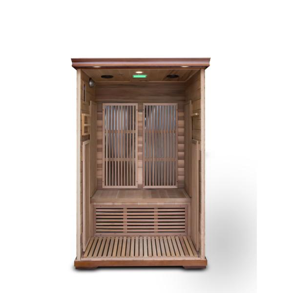 Far Khan Household Steam Room Double Computer Control Panel Household Lightwave Wooden Sauna Room
